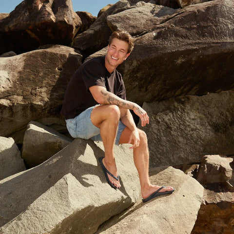 Arch Support Flip Flops - Classic - Navy